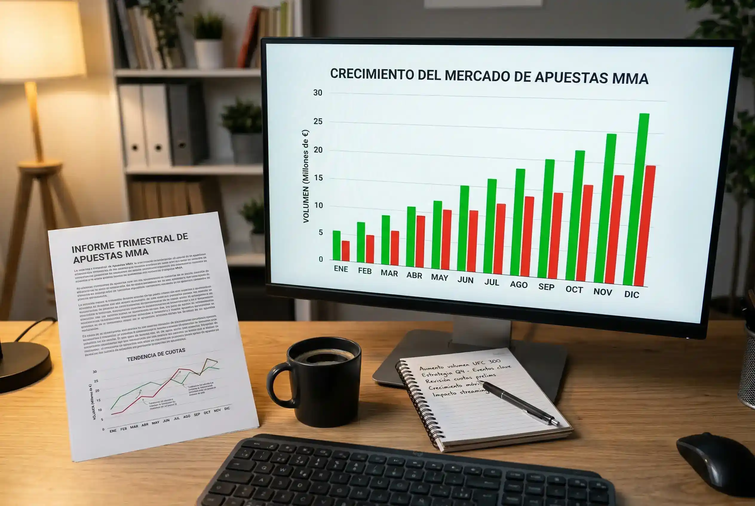 Crecimiento del mercado global de apuestas MMA en cifras